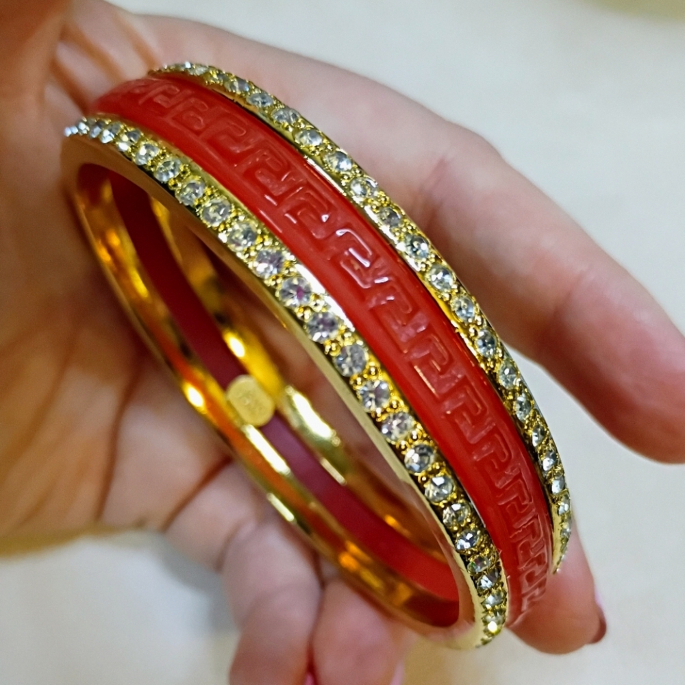 Gianni Versace Vintage Crystal Bangle